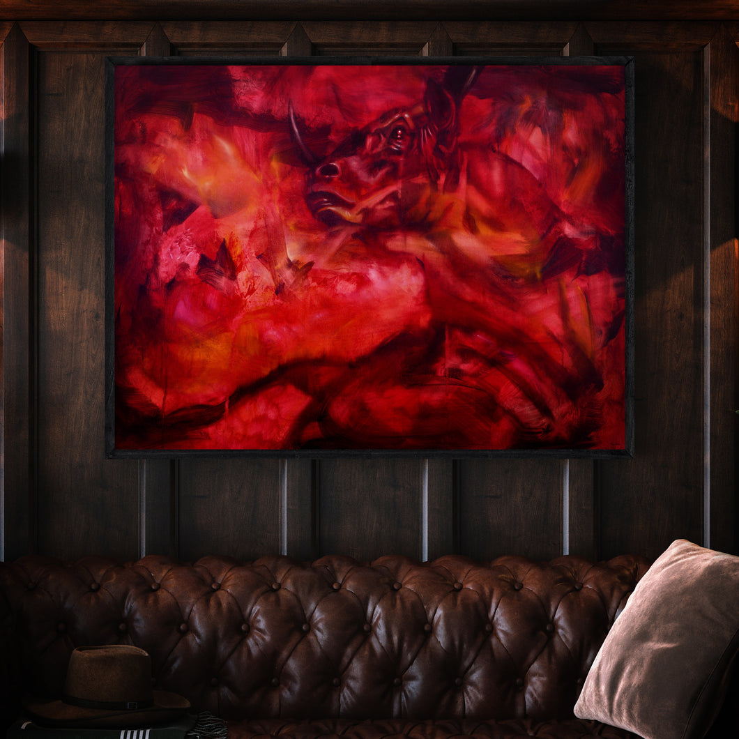 Vinaceous | Framed Canvas